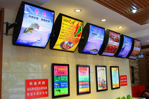 點(diǎn)餐燈箱展示